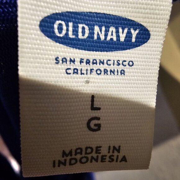 Old Navy Women's Boho Cami, Halter Blue Maxi Dress Size L W Ruffle Hem - Picture 5 of 7